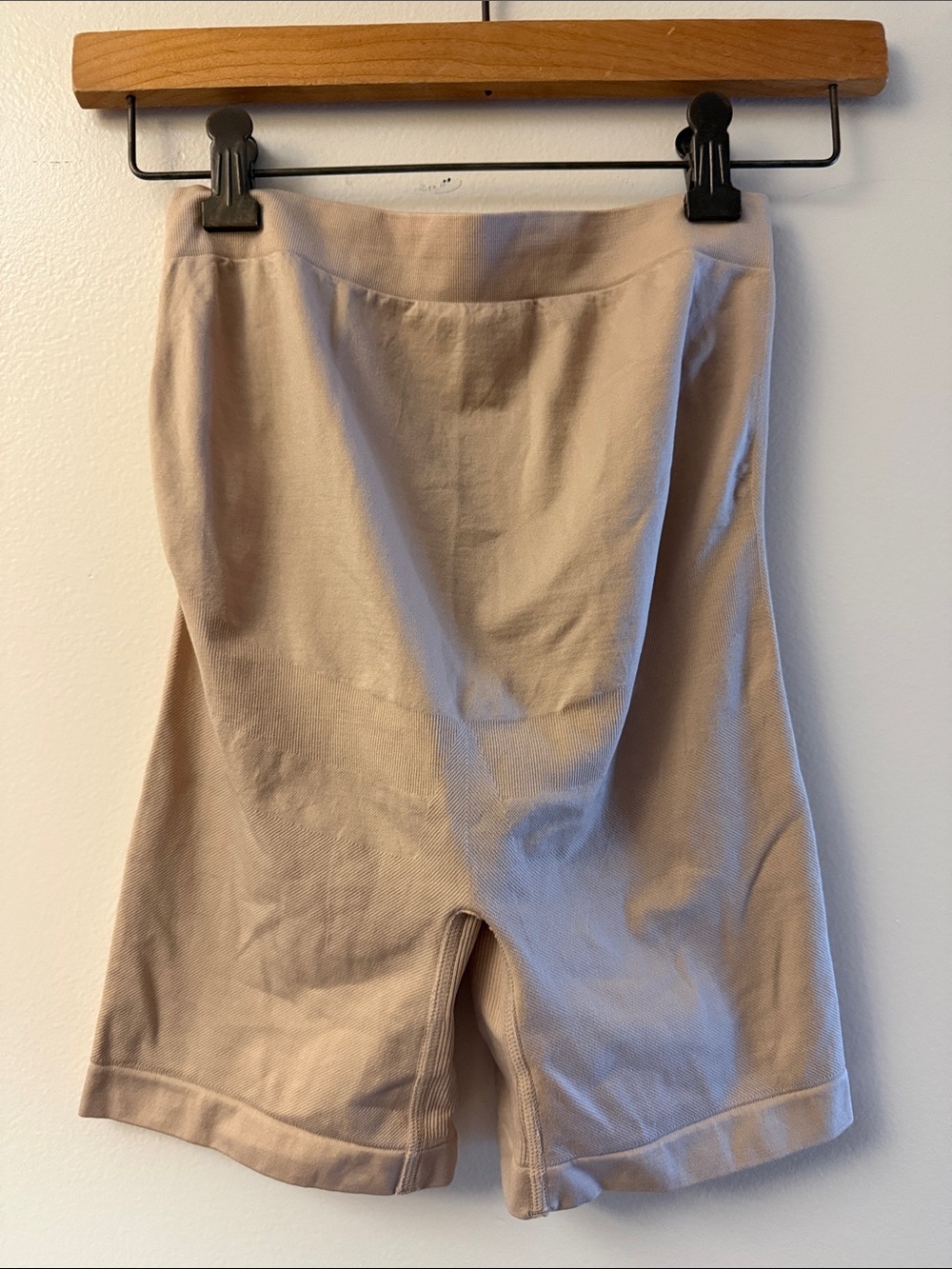 Motherhood Maternity Beige High-Waist Shapewear Shorts
